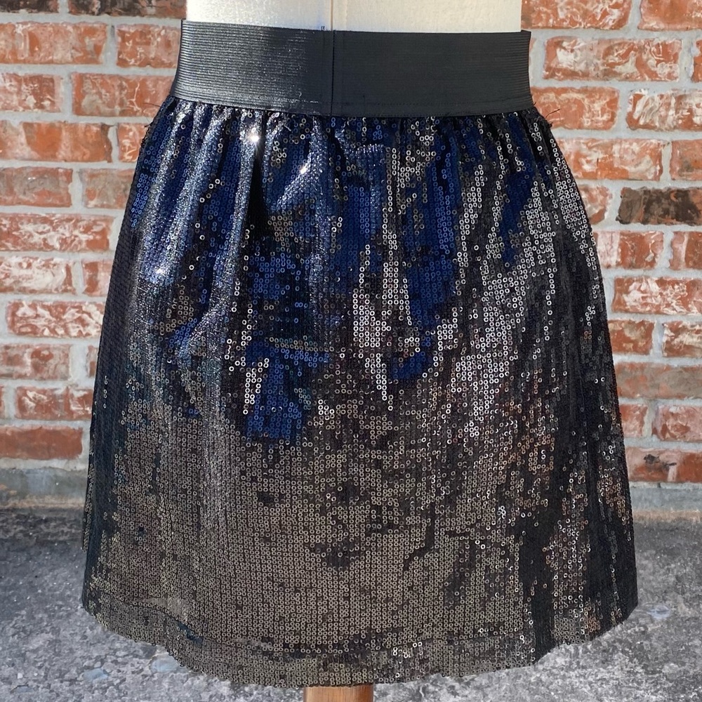 Romeo & Juliet Couture black fully sequined skater skirt/ M /Excellent condition - Picture 6 of 9